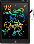 cimetech LCD Writing Tablet, Toys Gifts for 3-8 Year Old Girls Boys, 12 Inch Colorful Drawing Pad for Kids Doodle Board, Christmas Stocking Stuffers Birthday Gifts for Toddler Travel Activities, Black