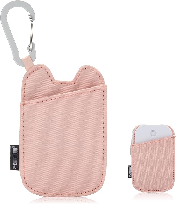 2nd Childhood Hand Sanitizer Holder Compatible with Touchland Mist Spray 1 FL OZ - Keychain Case Clip for Purse, Bag