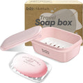Doter Travel Soap Case, Leakproof Soap Container with Lid, Portable Bar Soap Holder for Traveling, Soap Dishes for Bathroom, Shower, Gym, School, Camping, Vacation, Outdoor