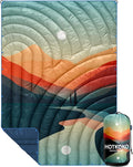 Camping Blanket,Lightweight Puffy Printed Camping Blanket Packable Outdoor Blanket for Camping,Traveling, Stadium, Hiking, Picnics