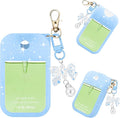 Silicone Case Compatible with Touchland Hand Sanitizer Spray Mist 1 oz with Bow Keychain