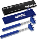 Kuvvfe 2 Pack Portable Extendable Back Scratcher, Stainless Steel Telescoping Back Scratcher with Beautiful Present Packaging(Blue)