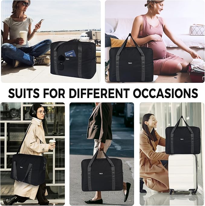 For Frontier Airlines Personal Item Bag 18x14x8 Underseat Travel Duffel Bag Carry on Luggage for Women and Men 30L (With Shoulder Strap)