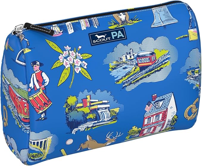 SCOUT Packin' Heat - Large, Water-Resistant, Zip Close Makeup Bag for Women- Toiletry Travel Bag - Cosmetic Bag