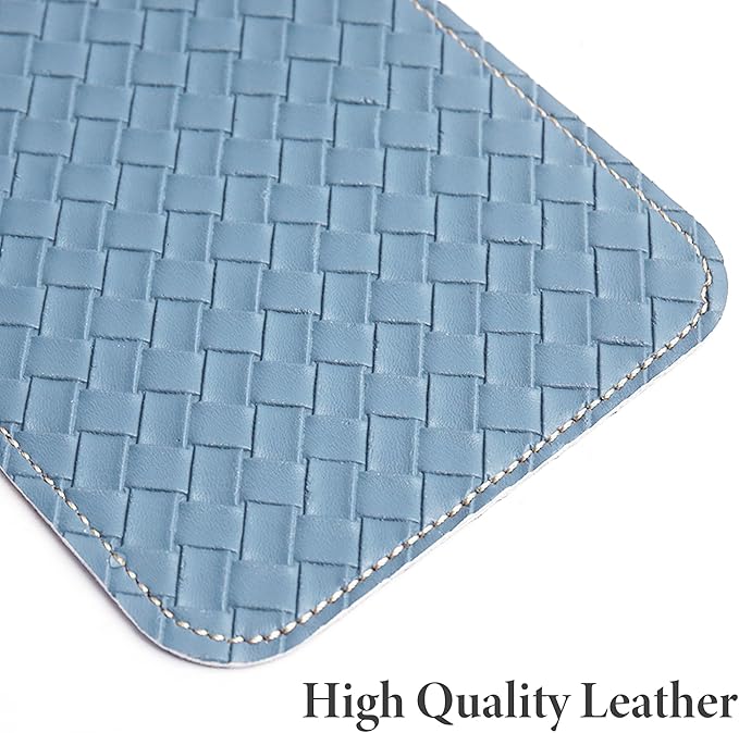 QIELIZI Airplane Travel Essentials for Flying Flex Flap Cell Phone Holder & Flexible Tablet Stand for Desk, Bed, Treadmill, Home & in-Flight Airplane Travel Accessories(1-Woven Blue)
