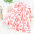 Fleece Throw Blanket for Couch Bed, Pink Gifts for Mom Mother's Day Birthday Valentines, Ultra Soft Plush Pink Blankets for Women, Cute Cozy Western Home Room Decor All Seasons 50" x 60"