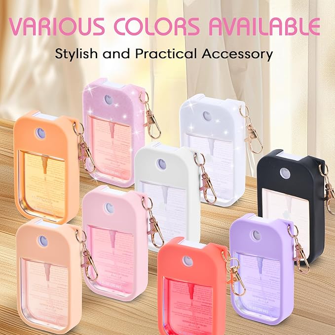 Silicone Case Compatible with Touchland Hand Sanitizer Spray, Protective Case for Spray 1FL. OZ (Pink(1PCS))