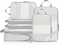 Compression Packing Cubes for Travel, Lightweight Vacation Travel Essentials, Travel Accessories for Suitcase Organizer Bags Set, Durable Luggage Organizer
