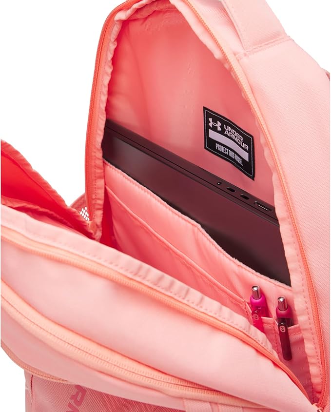 Under Armour Unisex Hustle 6.0 Backpack, (603) Posh Pink/Posh Pink, One Size Fits Most