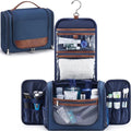 Ralnitote Large Hanging Toiletry Bag for Men, Travel Bathroom Bag with Hook, Hygiene Bag Organizer for Shower, Shaving & Grooming Essentials, Navy