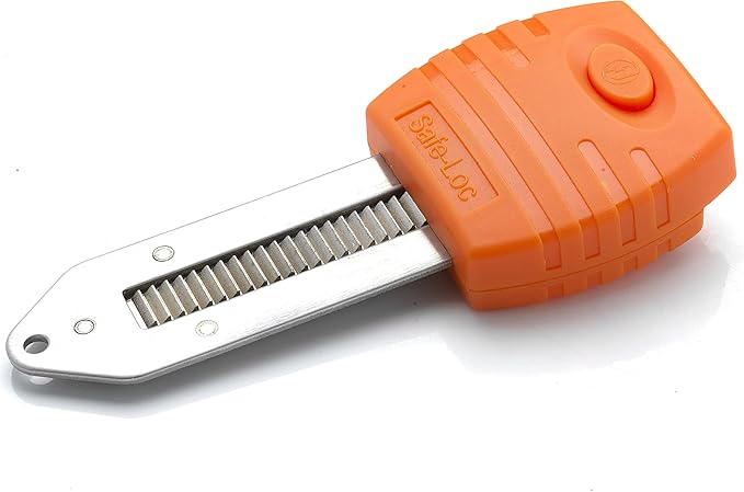 Cardea Solutions Safe-Loc Portable Door Lock Travel Lock Additional Security Lock from The Inside of The Door, Orange, Small