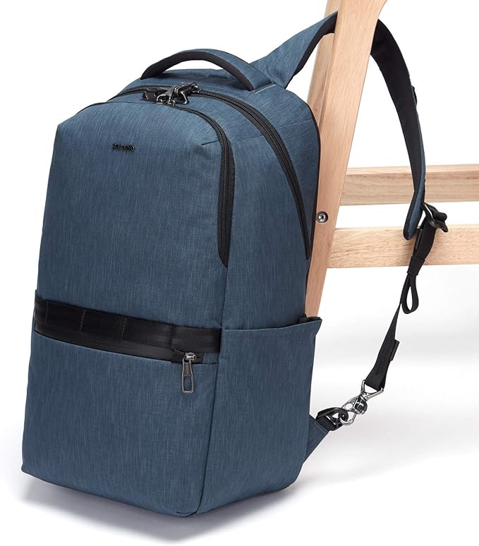 Pacsafe Metrosafe X Anti Theft 25L Backpack - With Padded 15" Laptop Sleeve, Dark Denim (30645646)