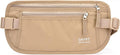 DAITET Money Belt - Passport Holder Secure Hidden Travel Wallet with RFID Blocking, Undercover Fanny Pack (Beige)