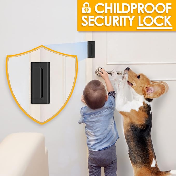 Home Security Door Lock Door Lock Security Door Reinforcement Lock Metal Door Locks for Kids Safety Proof Front Door Child Safety Lock Top Door Latch Lock Extra High Security Door Locks Interior Lock