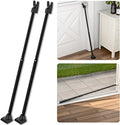 SECURITYMAN 3-in-1 Door Security Bar, Security Door Stoppers & Door Barricade – Heavy Duty Adjustable Iron Security Lock Bar for Home Defense, Apartment & Travel Safety (2 Pack - Black)