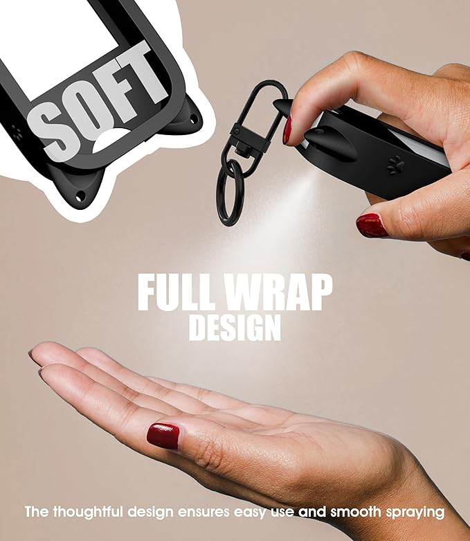 Sonnorel Silicone Case Compatible with Touchland Hand Sanitizer Spray (Fit for 1 FL OZ/30 mL Ver), Portable keychain