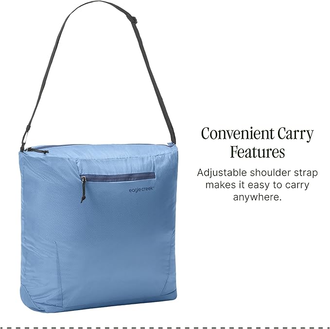 Eagle Creek Packable Tote Bag – Lightweight, Compact, Water-ResistantTote - Recycled Materials,Foldable Design, Easy Storage