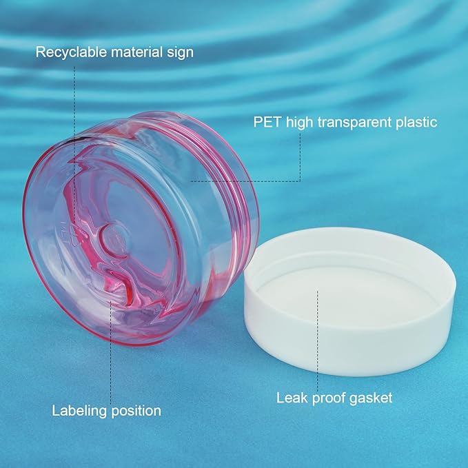 Cosywell Travel Containers Sets Silicone & PP Cream Jars for Toiletries
