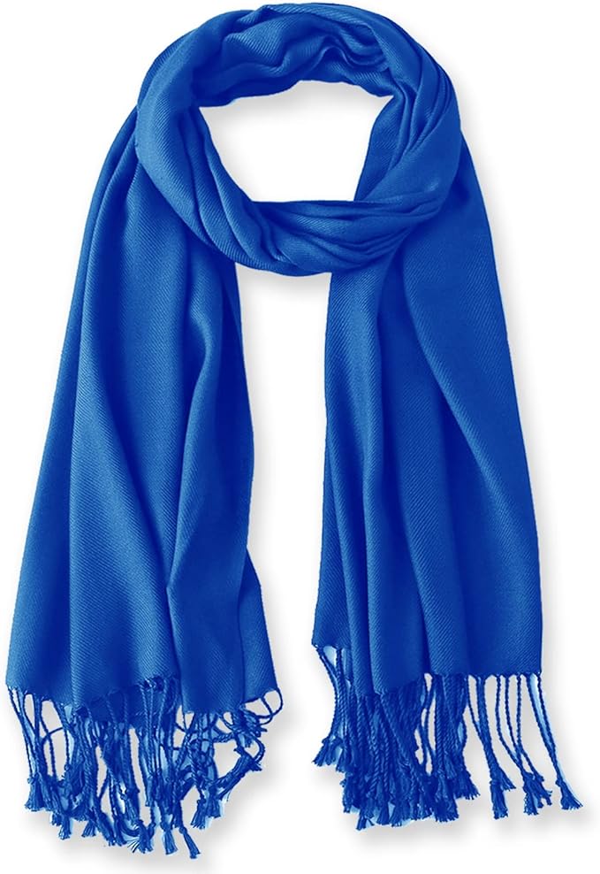 Soft Silky Pashmina Shawl Wraps Solid Colors Scarf for Wedding Evening Dresses