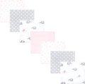 Hudson Baby Unisex Baby Cotton Flannel Receiving Blankets Bundle, Pink Gray Elephant, One Size