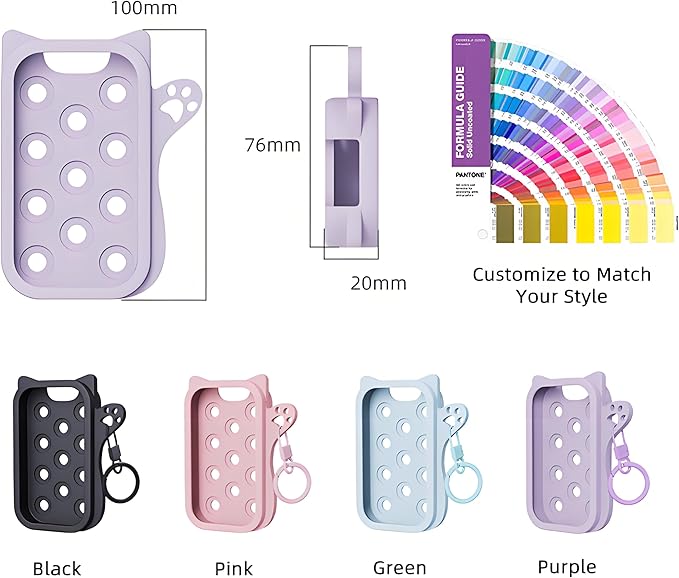 Silicone Case Compatible with Touchland Hand Sanitizer Spray, Protective Case for Power Mist and Glow Mist 1 fl oz