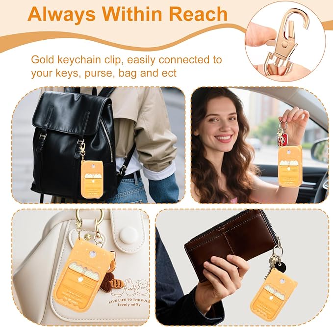 Hand Sanitizer Spray Case for Touchland Silicone Touchland Case Keychain Cute Hand Sanitizer Holder Keychain Compatible with Touch land Power Mist Gentle/Glow Mist