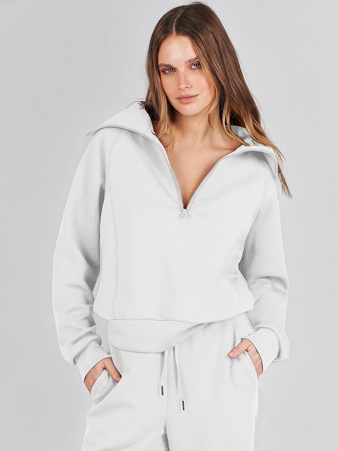ANRABESS Women 2 Piece Outfits 2025 Fall Fashion Airport Wide Leg Pants Lounge Set Leisure Travel Vacation Clothes Sweatsuits