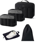 BAGSMART Compression Packing Cubes for Travel, 6/5/4set Lightweight Packing Organizers, Summer Travel Essentials Suitcase Organizer Bags Set