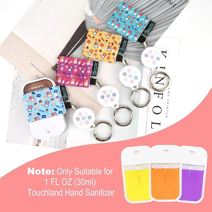 Beautyflier Pack of 4 Elastic Sleeve for Touchland Power Mist and Glow Mist 1FL OZ Hand Sanitizer Spray