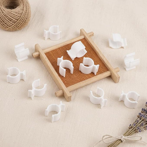 10 PCS Leakproof Cosmetic Dispenser Pump Lock Clip, Plastic Bottle Pumps Lock Clips Shampoo Pump Bottle Leakproof Clip for Cleansing Oil Shampoo Lotion Bottles, Travel Friendly Makeup (White)