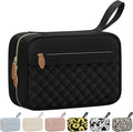 Vankor Travel Toiletry Bag for Women with Hanging Hook, Waterproof TSA Approved Cometic Toiletry Bag Organizers Leakproof Make up Bags for Women Black