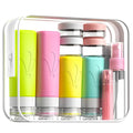 INSFIT 17 Pack Travel Bottles for Toiletries, TSA Approved 3oz 2oz Travel Size Toiletries, BPA Free Leak Proof Squeezable Silicone Tubes Travel Essentials for Shampoo Conditioner Lotion Soap