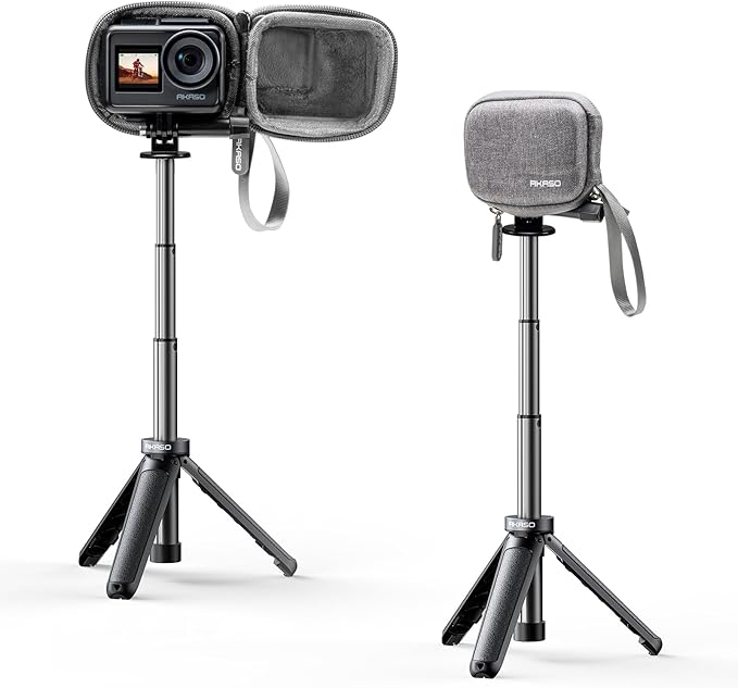 AKASO Protective mini Carrying Case for GoPro Hero 13/12/11/10/ 9/EK7000/Brave 4/Brave 7 LE/Brave 7/DJI/Apexcam Action Camera