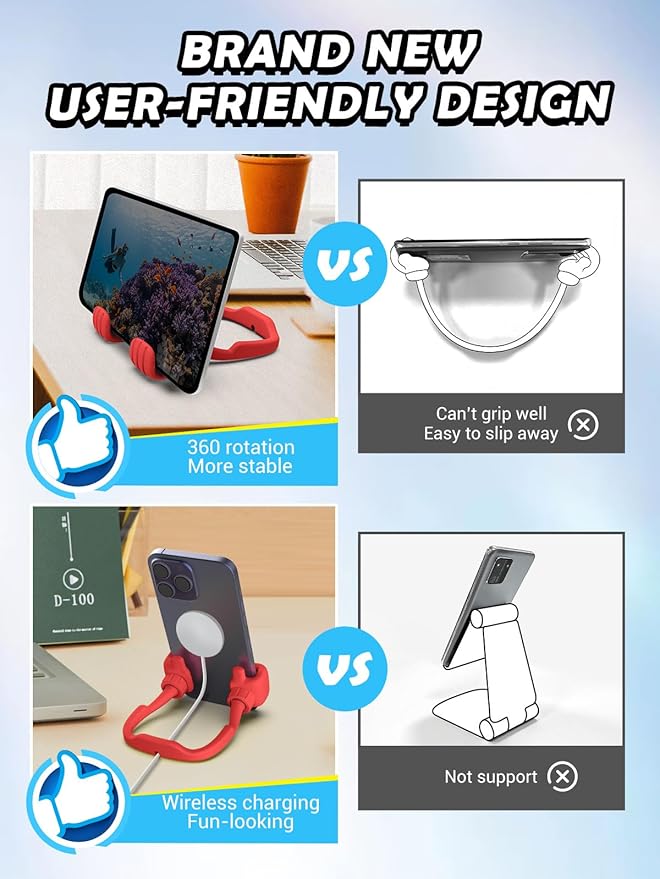 Gifts for Mothers Day Mom Wife Teens Girls Cell Phone Holder: Adjustable Thumbs Up Phone Stand Gift for Kids Adults Women Teenage Men Boy Grandma Funny Gadgets Trend Stuff Ideas Stocking Stuffer Gift