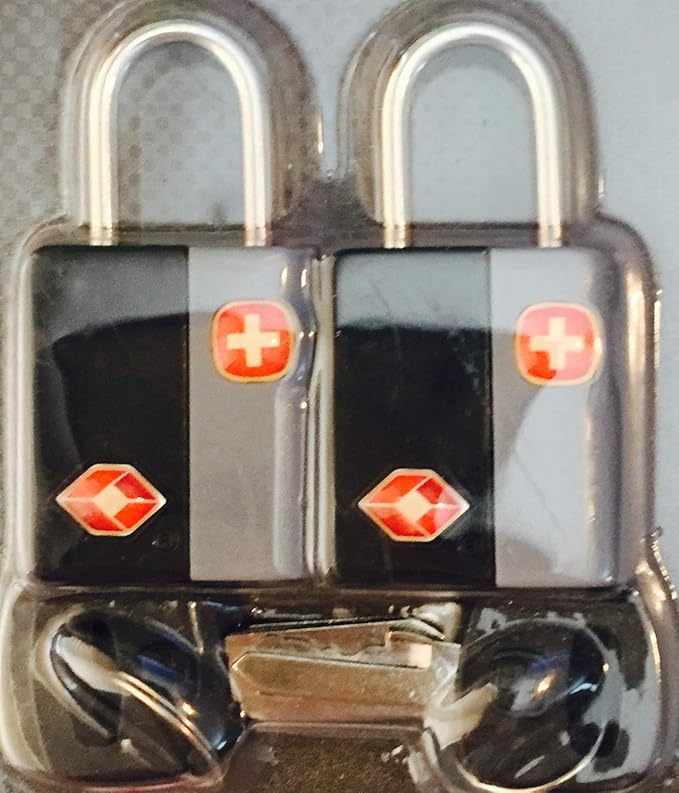 Swiss Gear Travel Key Locks & Luggage Tags - Set of 2 Each