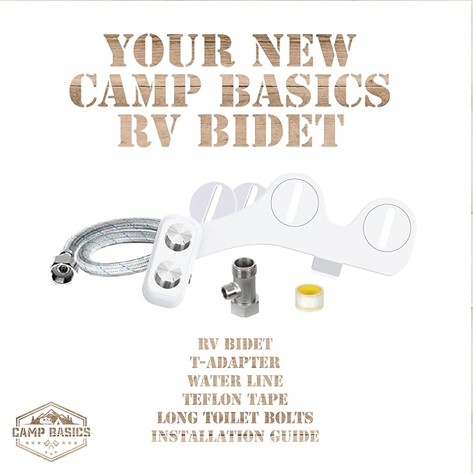 RV Bidet Made to Fit Your RV and Camper Trailer | Easy to Install and Self Cleaning | Non Electric | Upgrade Your RV