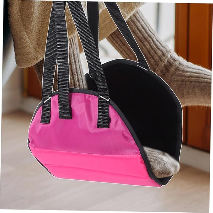 Tofficu Airplane Footrest Hammock Foot Hammock for Travel Office and Home Use Provides Comfortable Leg Rest for Airplane Train and Bus Travel