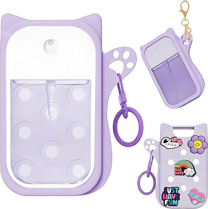 Silicone Case Compatible with Touchland Hand Sanitizer Spray, Protective Case for Power Mist and Glow Mist 1 fl oz