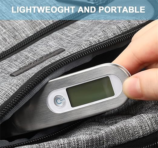 Luggage Scale, 50kg Hand Hanging Portable Travel Scale with Hook Electronic Baggage Weight Measuring Digital Weighing