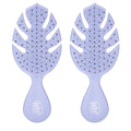 Wet Brush Go Green Mini Detangler, Purple - Detangling Travel Hair Brush - Ultra-Soft IntelliFlex Bristles Glide Through Tangles & Gently Loosens Knots While Minimizing Pain & Breakage (Pack of 2)