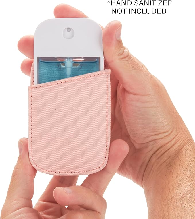 2nd Childhood Hand Sanitizer Holder Compatible with Touchland Mist Spray 1 FL OZ - Keychain Case Clip for Purse, Bag