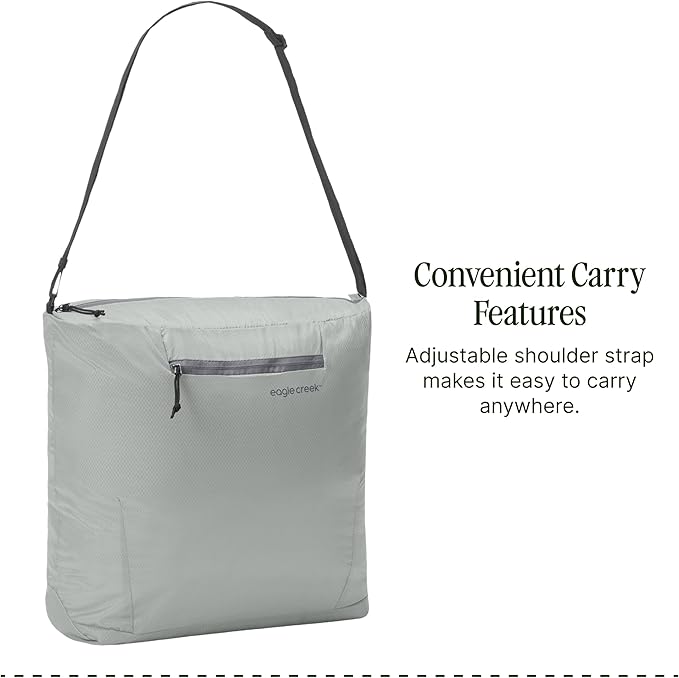 Eagle Creek Packable Tote Bag – Lightweight, Compact, Water-ResistantTote - Recycled Materials,Foldable Design, Easy Storage