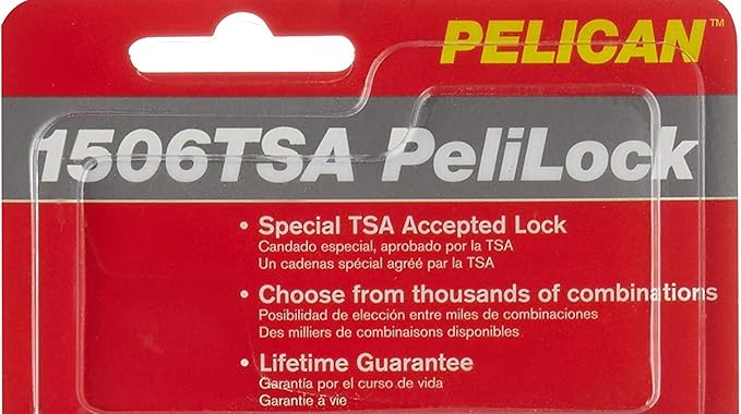 Pelican 1500-518-000 1506 TSA Lock, Gray (Pack of 3)