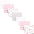 Hudson Baby Unisex Baby Cotton Flannel Receiving Blankets Bundle, Pink Rose, One Size