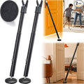 2 Pack Door Security Bar – Anti-Slip 600LB Heavy Duty Door Stopper Jammer Stick, Adjustable 24.5-50.7'',Portable Travel Safety Lock Blocker for Home, Apartment, Hotel, Front & Sliding Doors