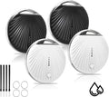 Air Tracker Tags-4 Pack, [MFi Certified] Smart Tag, Pet Bluetooth Tracker for Apple Find My, IP68 Waterproof,Replaceable Battery, Key Finder and Item Locator for Keys, Luggage, Pets, Wallet (iOS Only)