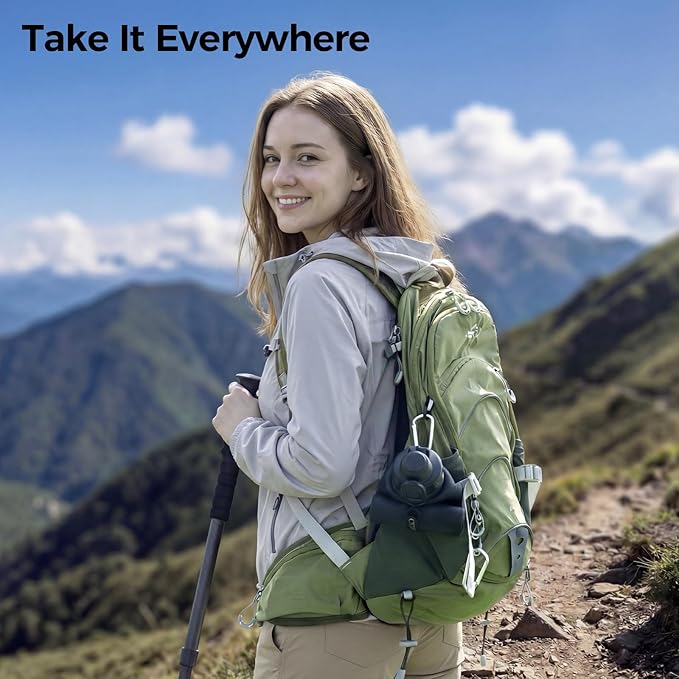TakeToday Collapsible Water Bottles 32oz, Foldable Travel Bottle, TSA-Approved Leakproof Newly Silicone Water Bottle for Hiking, Travel, Outdoors, Blue