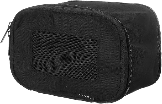 HARFINGTON Compression Packing Cube for Suitcases 18x12x13cm Lightweight Luggage Organizers Bag Travel Essentials Compression Bags for Carry on Suitcases, Black