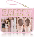 Siwara Snack Bags Clear Pouch Travel Makeup Bag Chenille Letter Bags for Zipper Pouch Clear Cosmetic Bag Clearly Tote Bag Makeup Travel Bags for Women