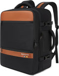 Smart Suitcase-style Laptop Backpack, 25L / 35L Practical Travel Bag for Work, Leisure & Flight, Luggage-Style Commuter Pack (Black, 25L)